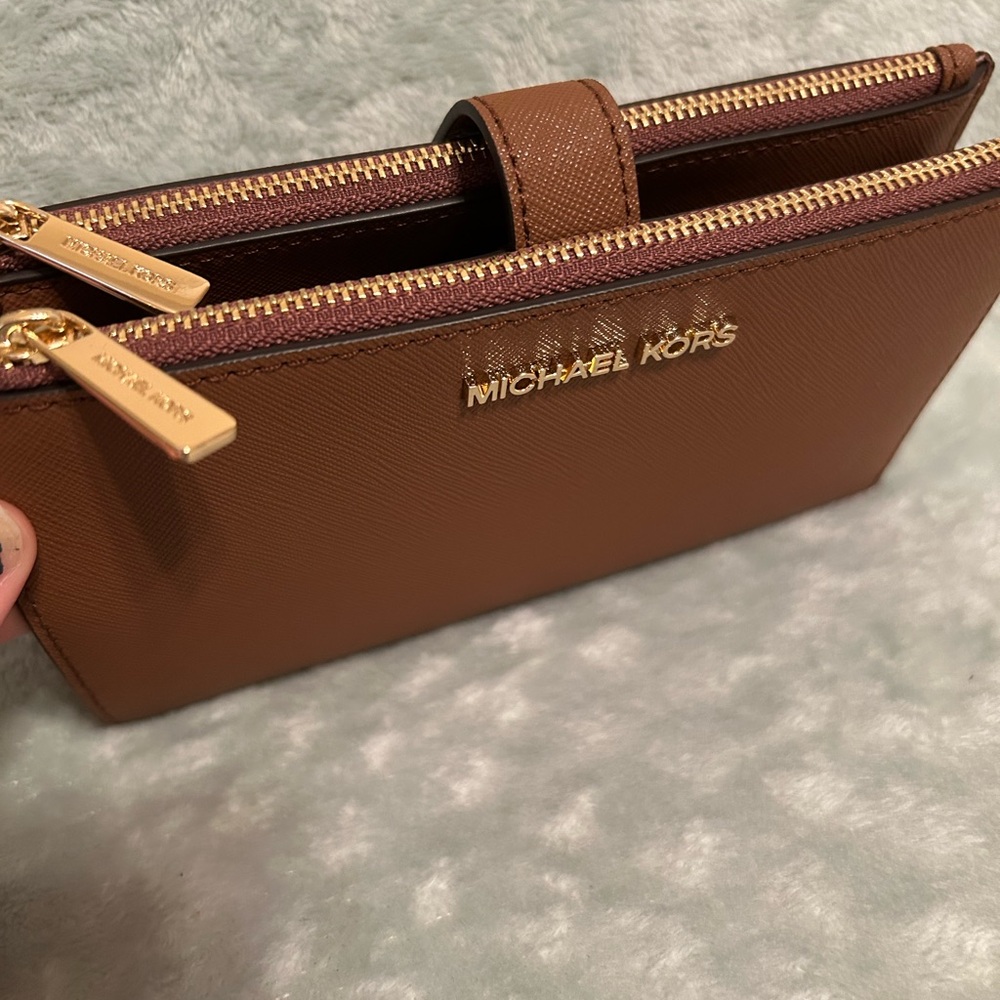 Michael Kors Brown Saffiano Wallet
